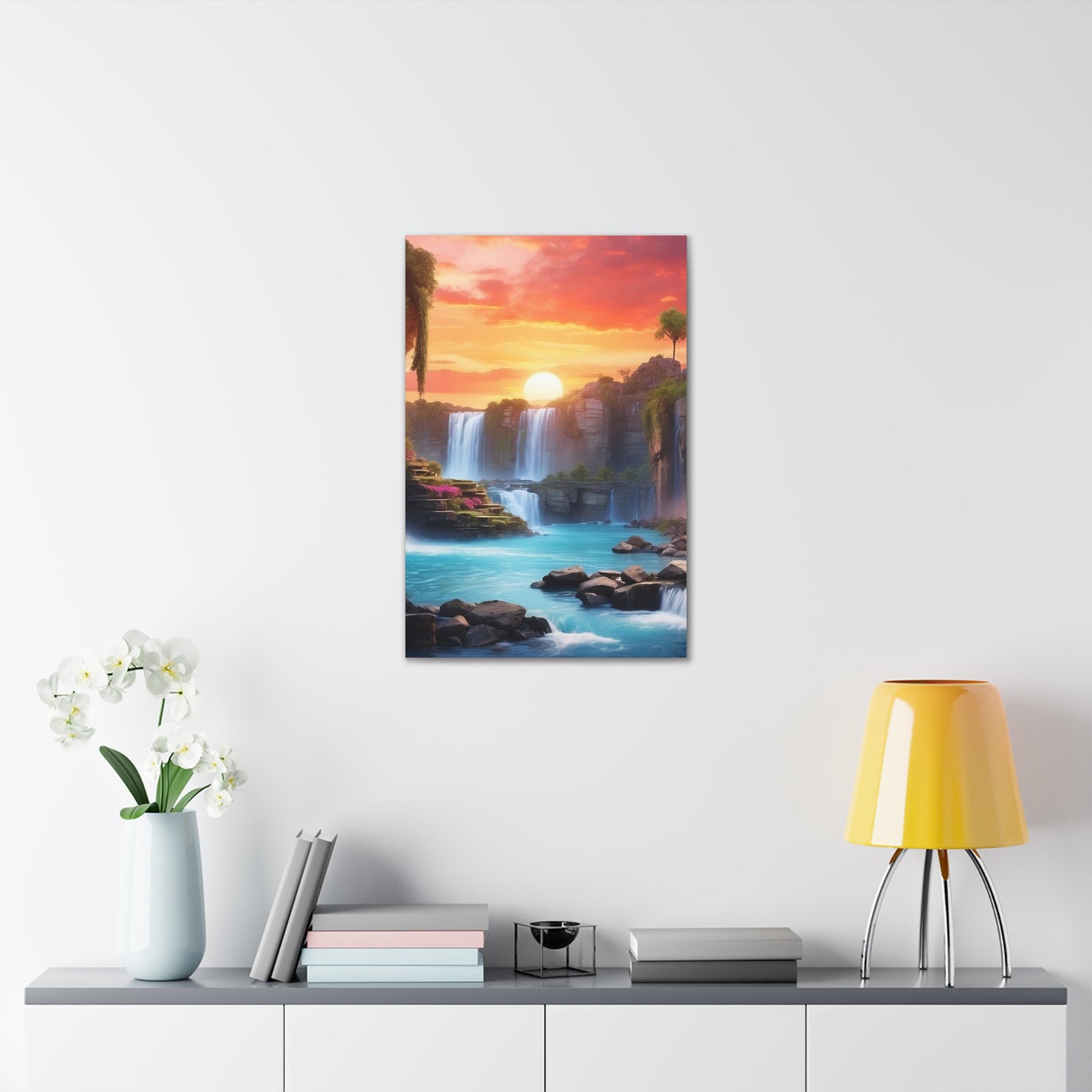 Majestic Waterfalls Art Canvas Ed. 25