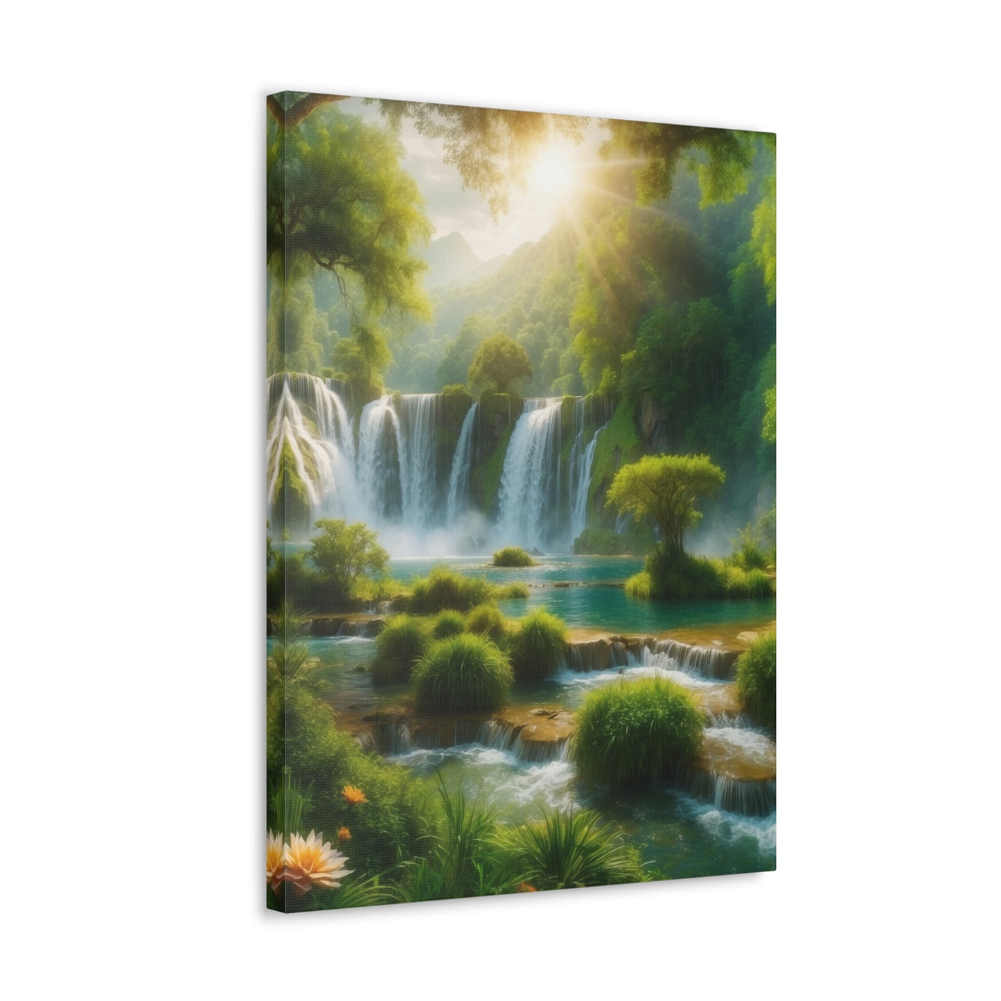 Majestic Waterfalls Art Canvas Ed. 2