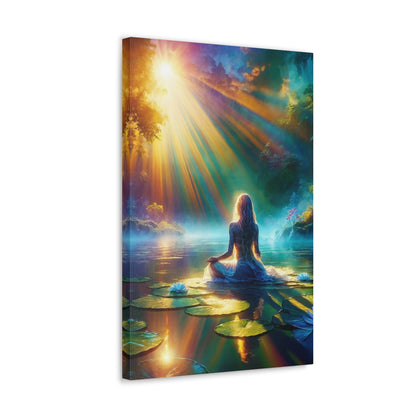 Blissful Lotus Art Canvas Ed. 6