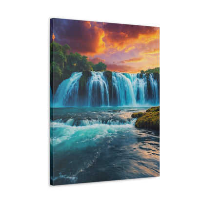 Majestic Waterfalls Art Canvas Ed. 46