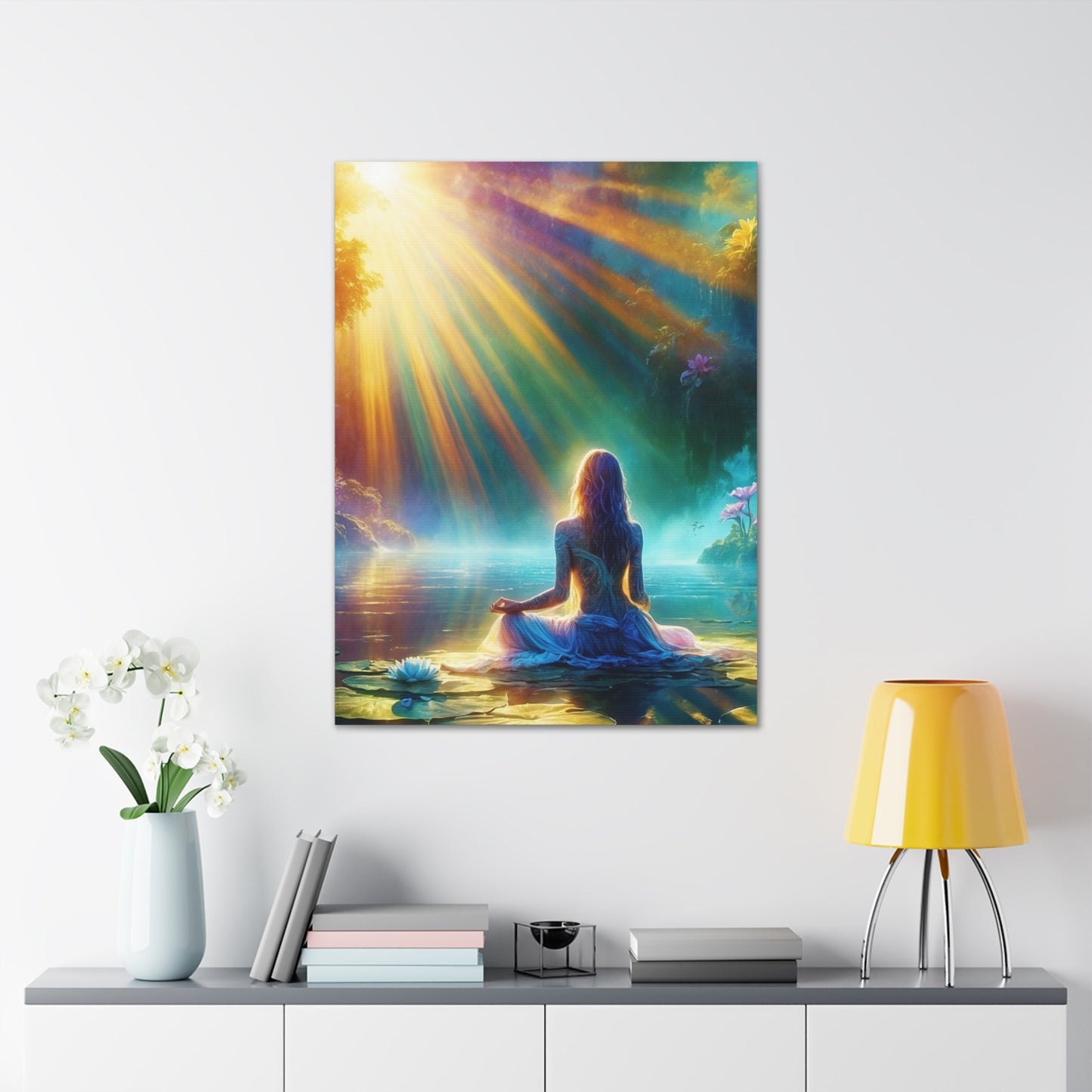 Blissful Lotus Art Canvas Ed. 5