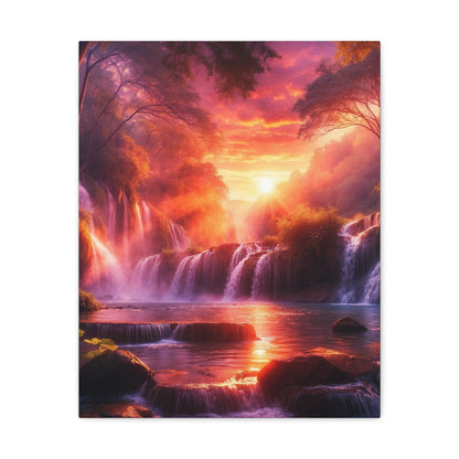 Majestic Waterfalls Art Canvas Ed. 19