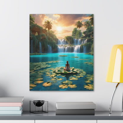 Blissful Lotus Art Canvas Ed. 1