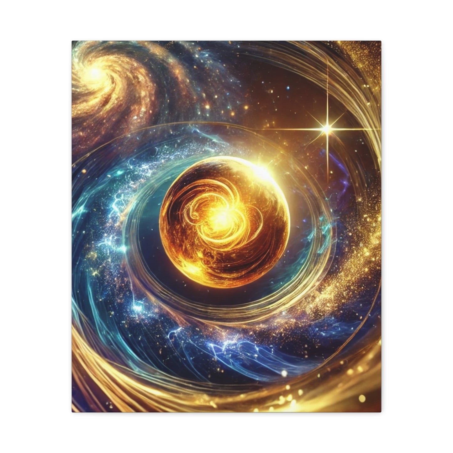 Energetic Orbs Art Canvas Ed. 7