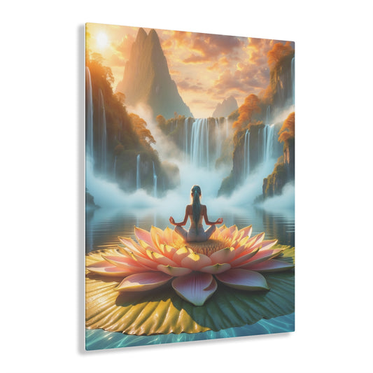 Blissful Lotus Acrylic Print Ed. 8