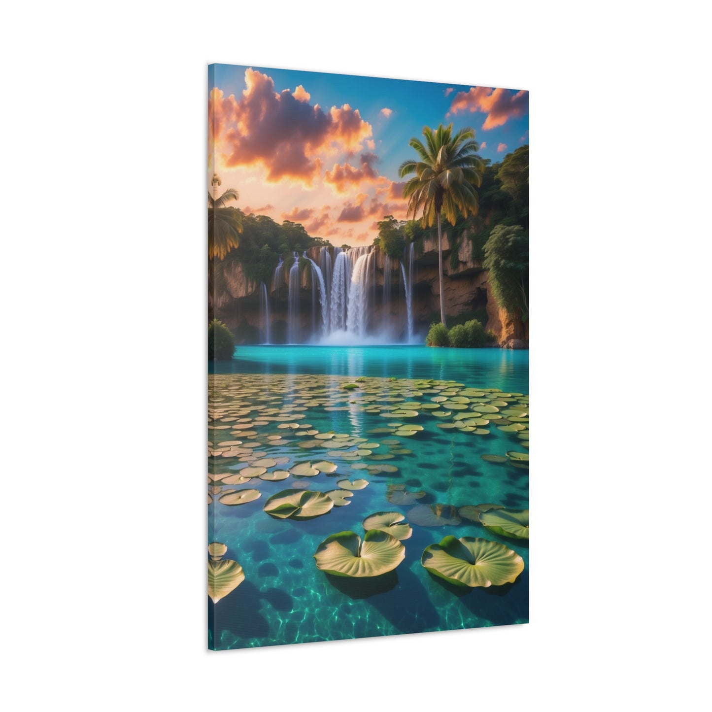 Majestic Waterfalls Art Canvas Ed. 40