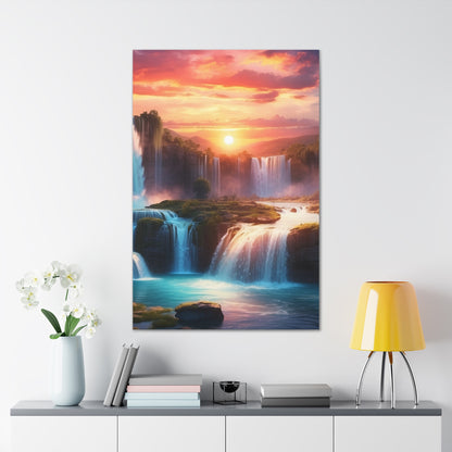 Majestic Waterfalls Art Canvas Ed. 26