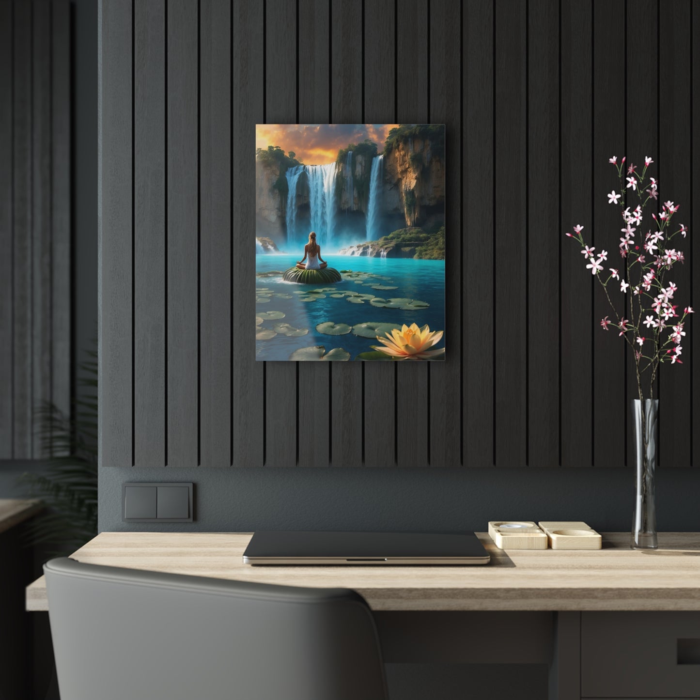 Blissful Lotus Acrylic Print Ed. 19