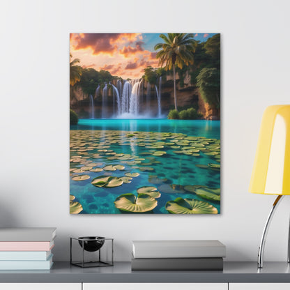 Majestic Waterfalls Art Canvas Ed. 40