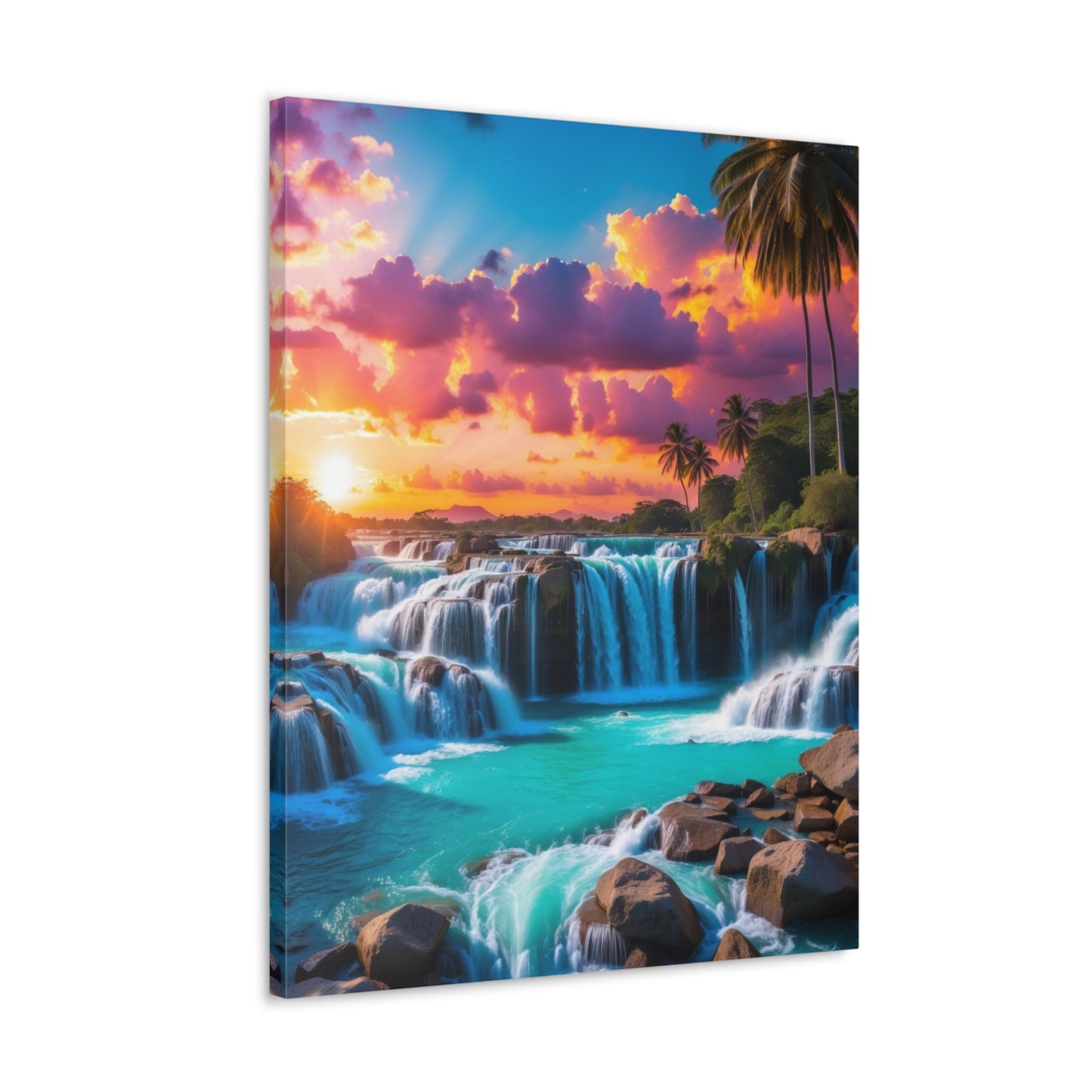 Majestic Waterfalls Art Canvas Ed. 33