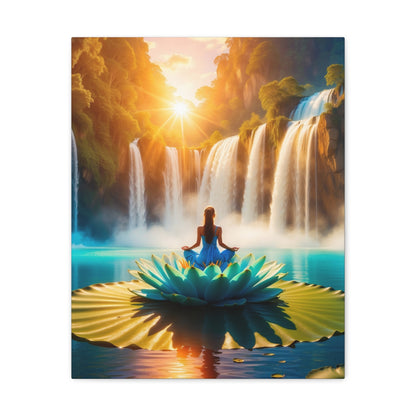 Blissful Lotus Art Canvas Ed. 15