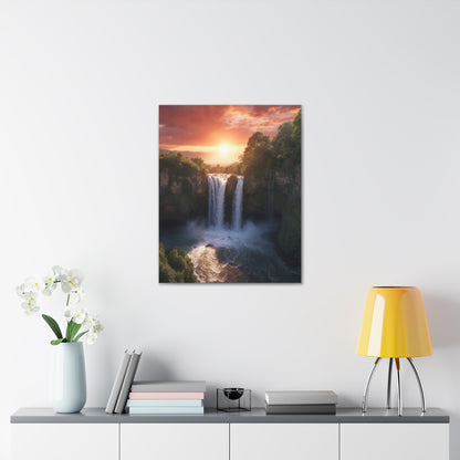 Majestic Waterfalls Art Canvas Ed. 28