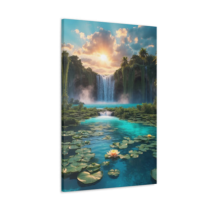 Majestic Waterfalls Art Canvas Ed. 42