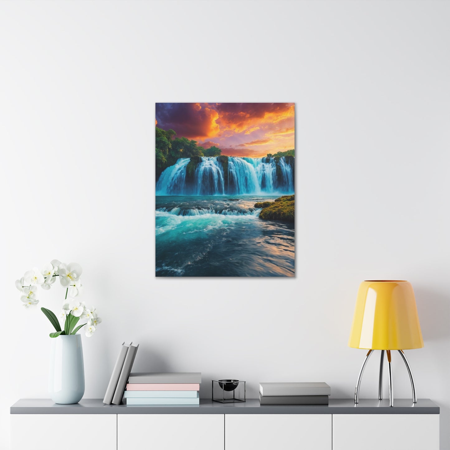 Majestic Waterfalls Art Canvas Ed. 46