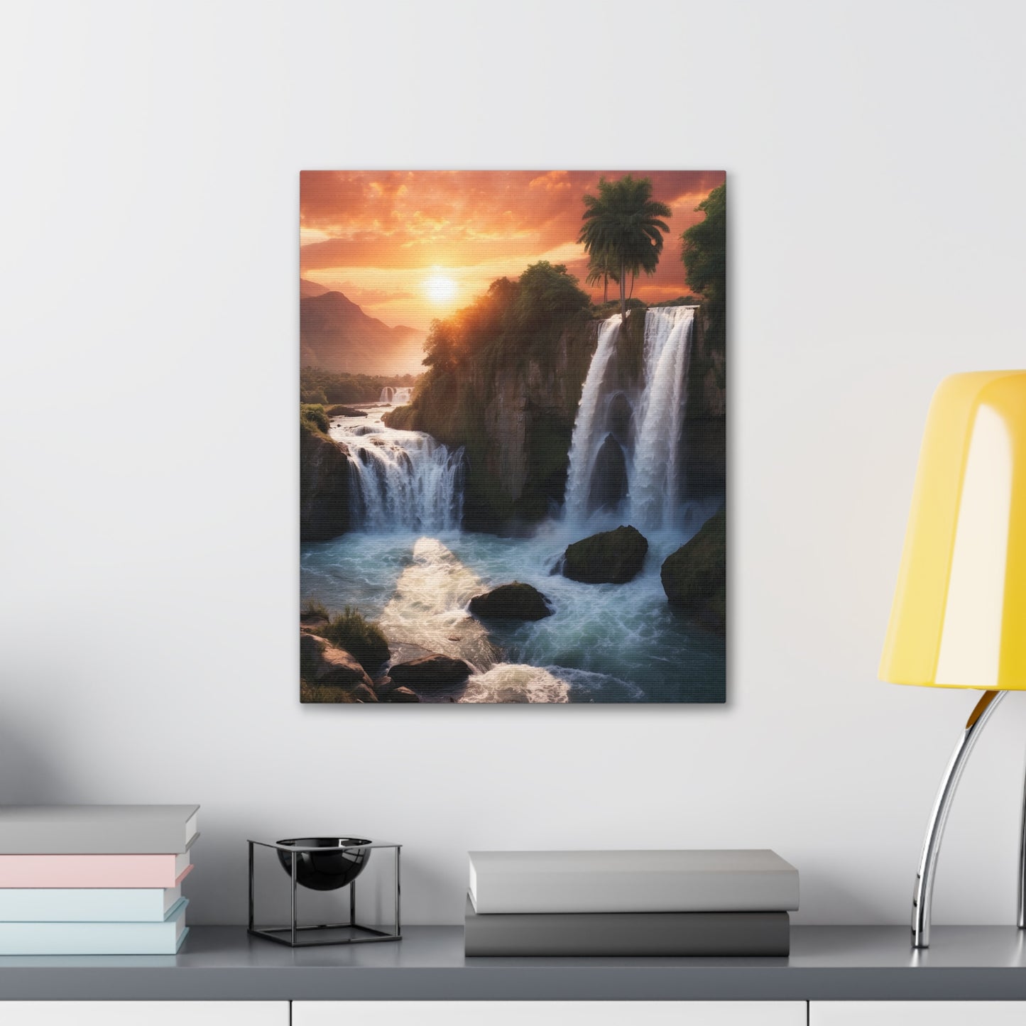 Majestic Waterfalls Art Canvas Ed. 27