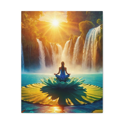 Blissful Lotus Art Canvas Ed. 13