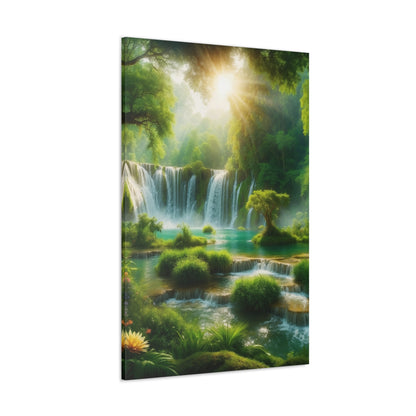 Majestic Waterfalls Art Canvas Ed. 4