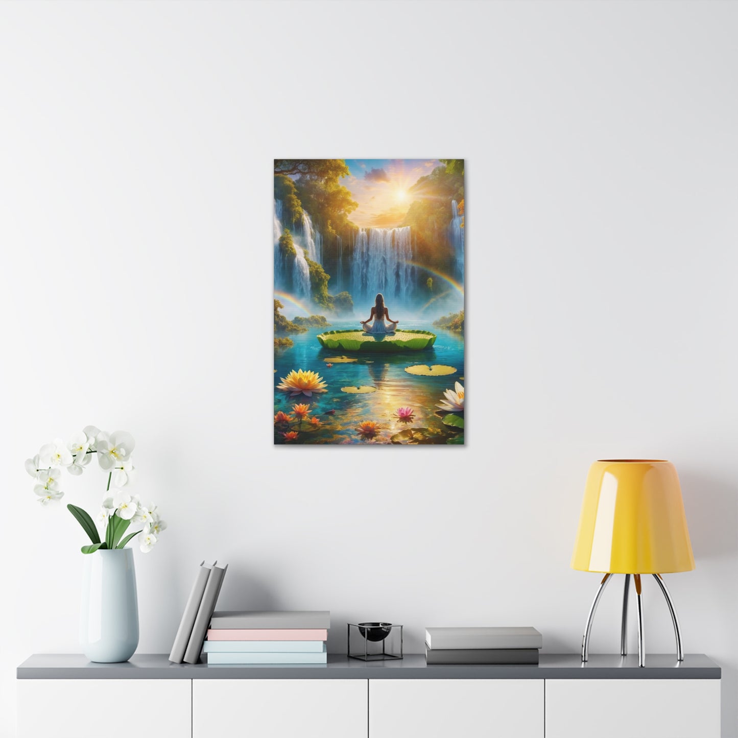 Blissful Lotus Art Canvas Ed. 18