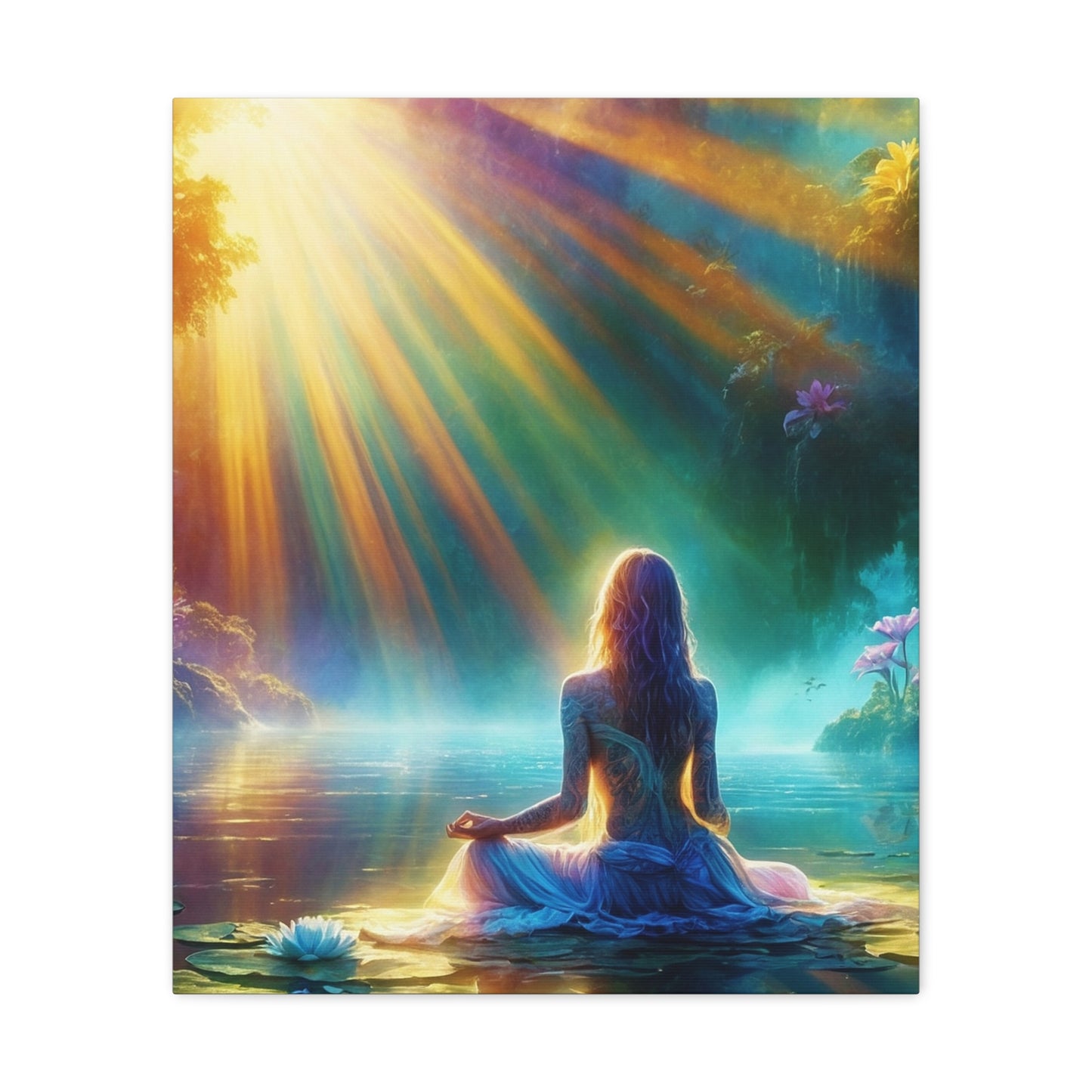 Blissful Lotus Art Canvas Ed. 5