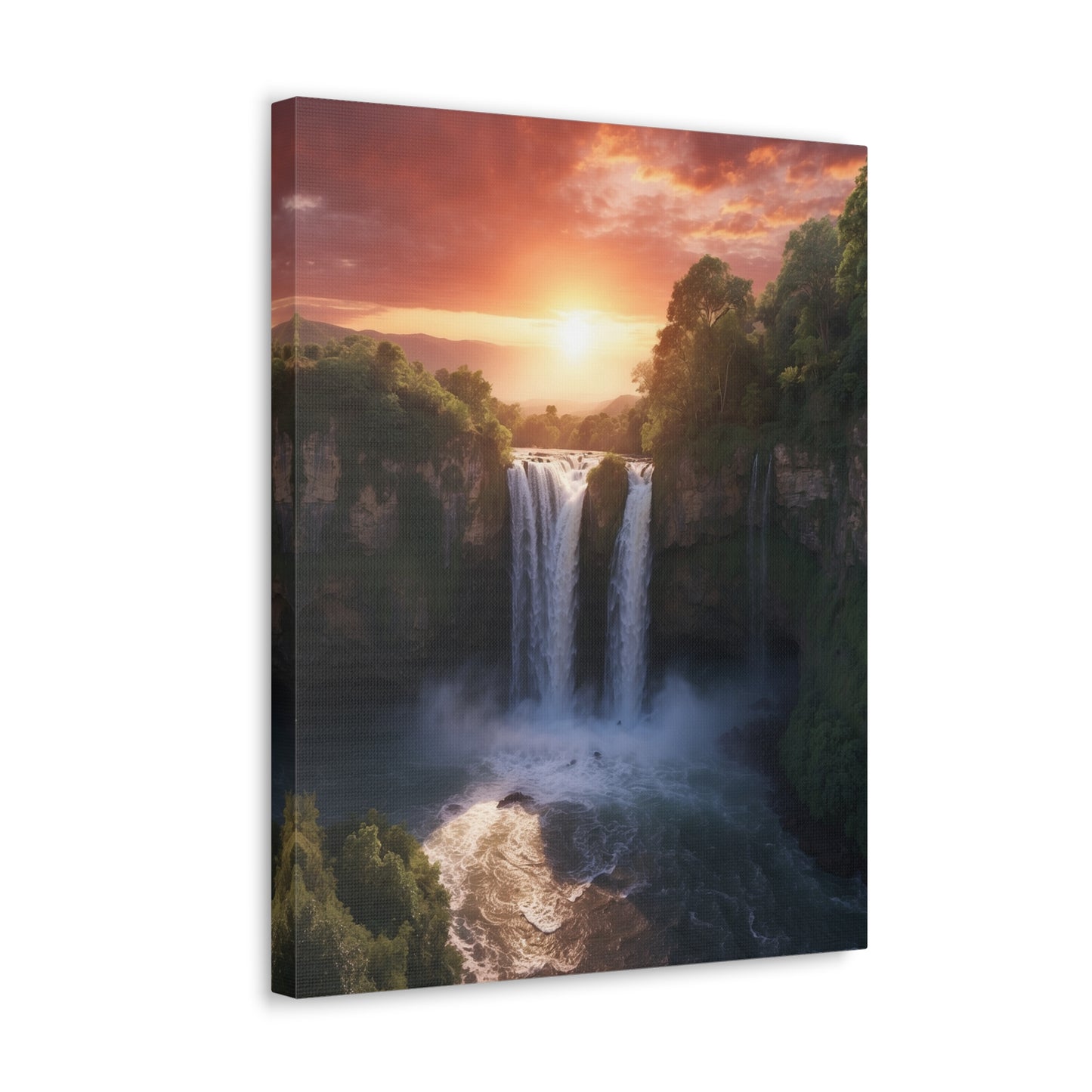 Majestic Waterfalls Art Canvas Ed. 28