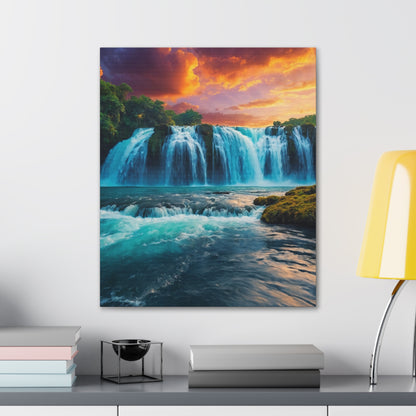 Majestic Waterfalls Art Canvas Ed. 46