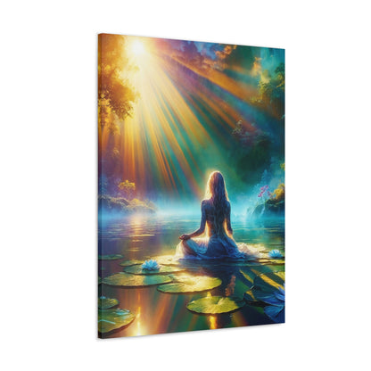 Blissful Lotus Art Canvas Ed. 6