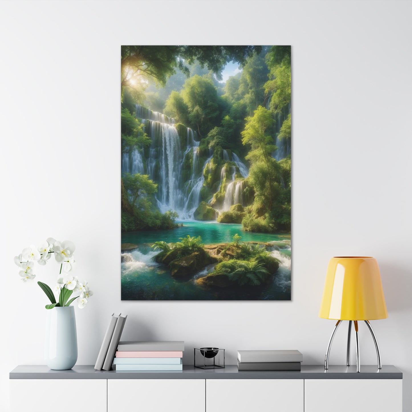 Majestic Waterfalls Art Canvas Ed. 3