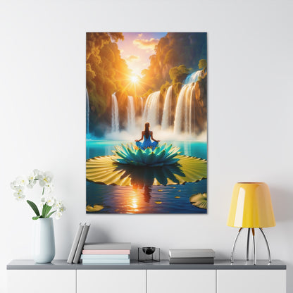 Blissful Lotus Art Canvas Ed. 15