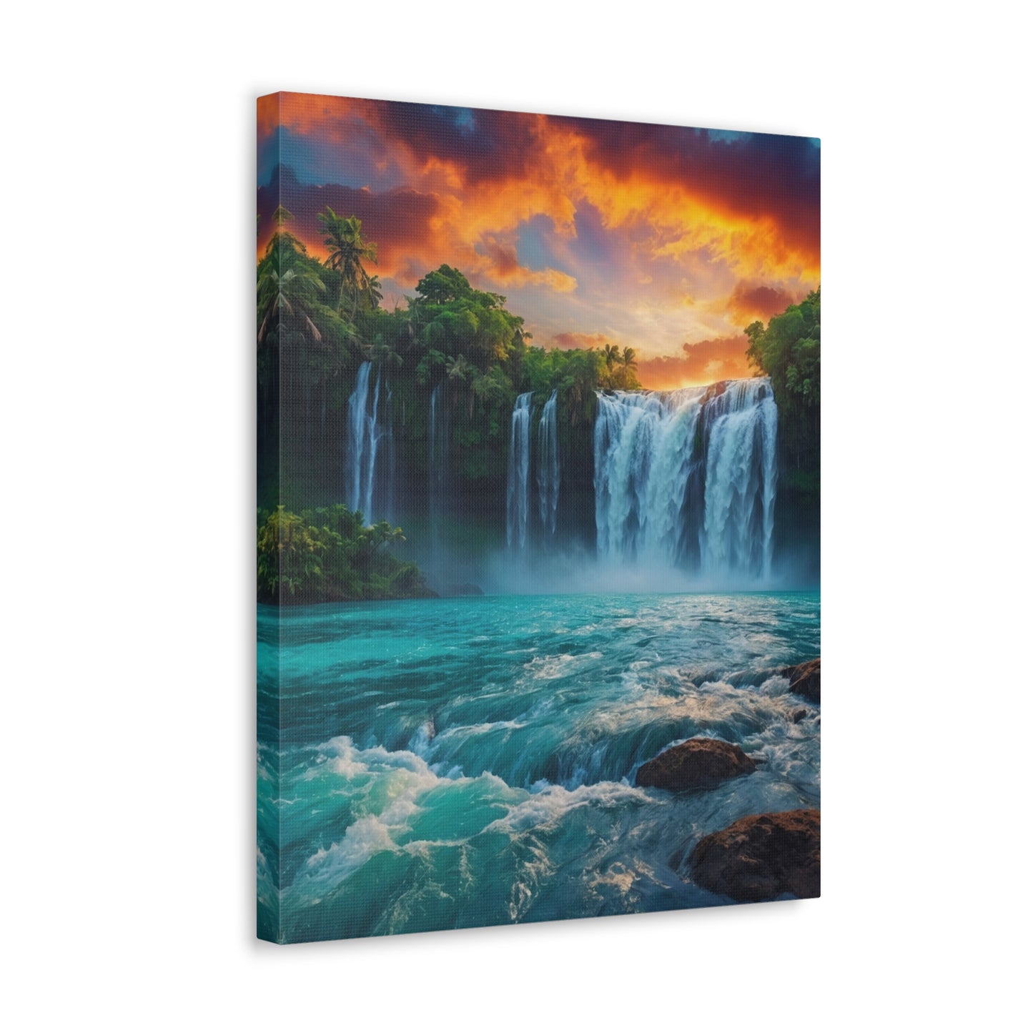 Majestic Waterfalls Art Canvas Ed. 44