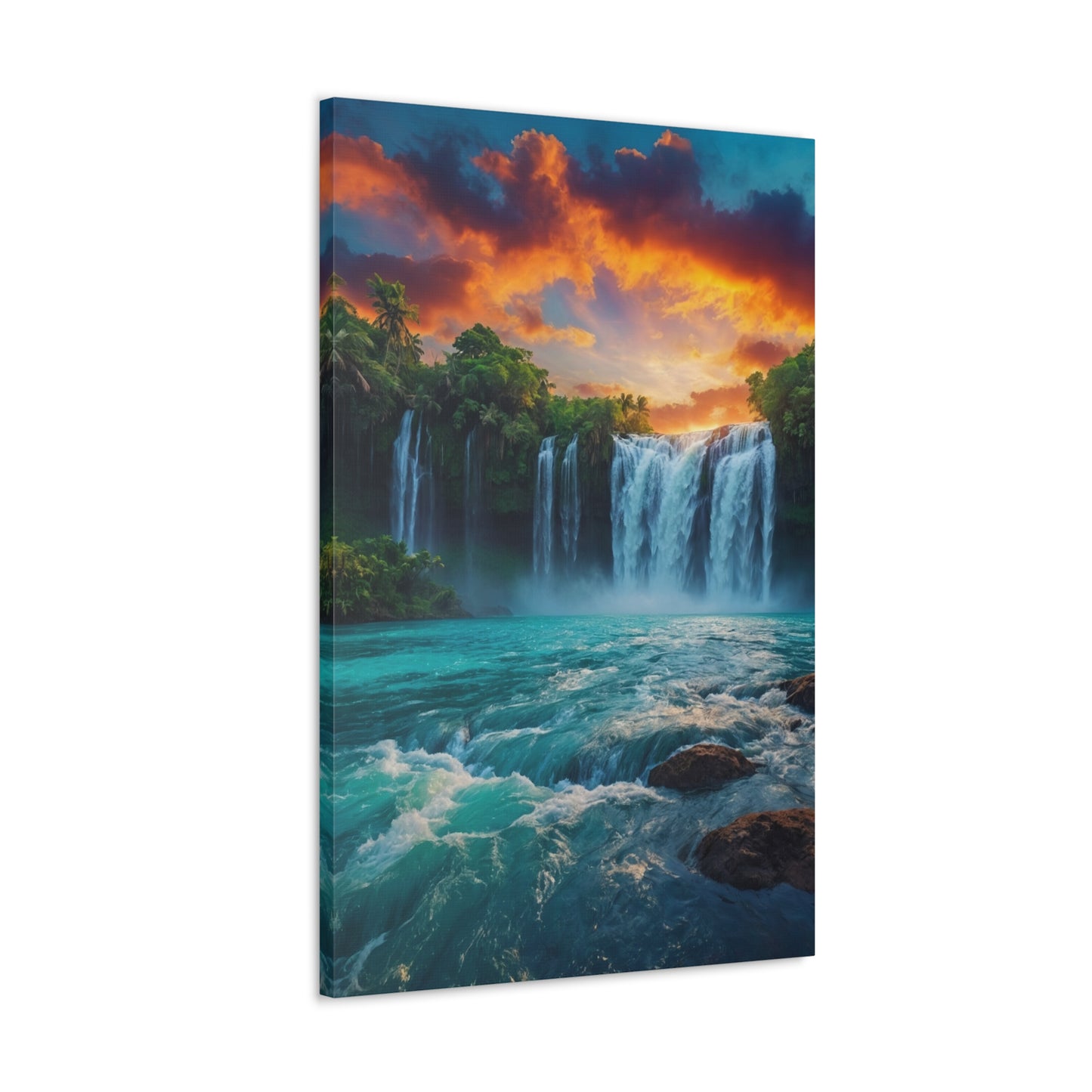 Majestic Waterfalls Art Canvas Ed. 44