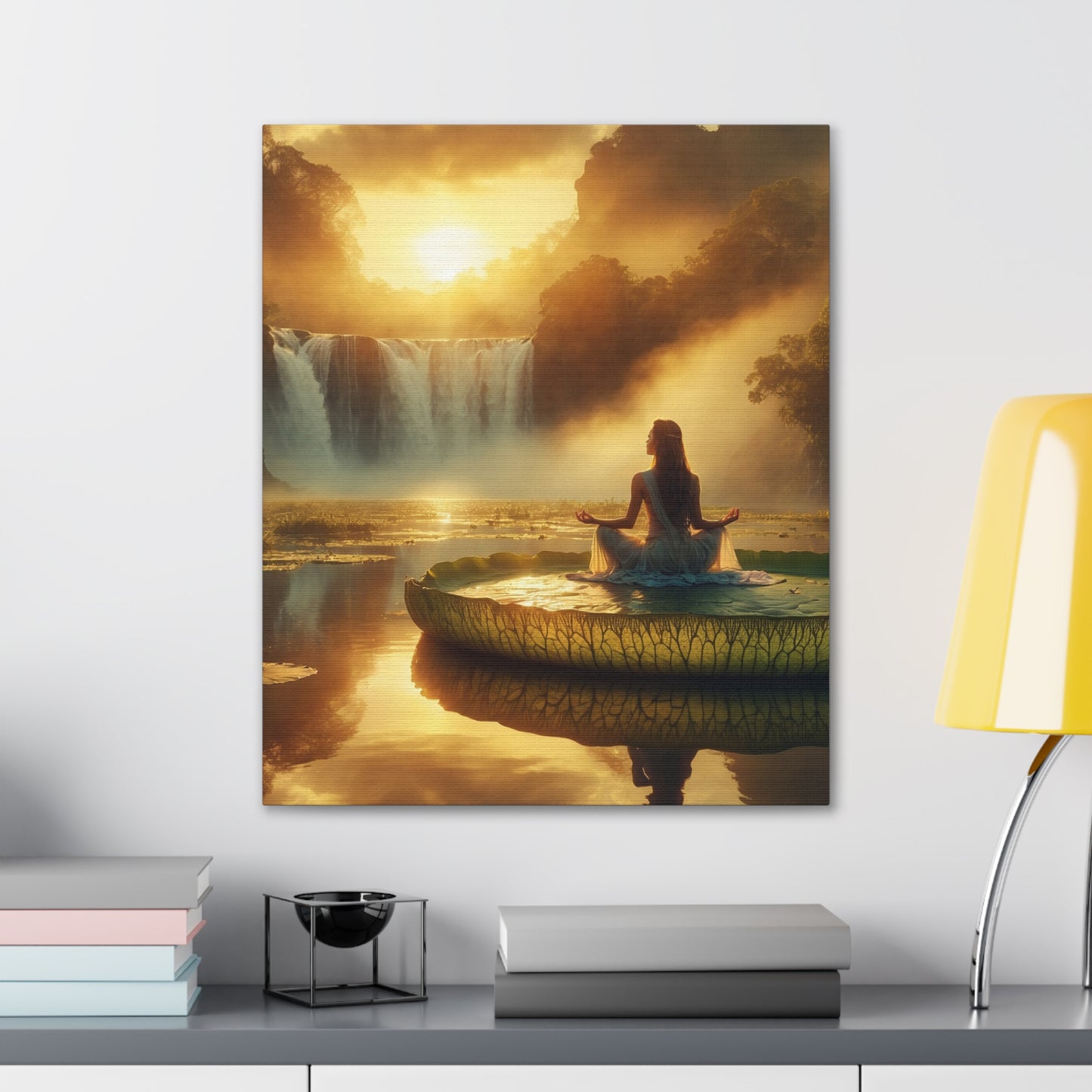 Blissful Lotus Art Canvas Ed. 7