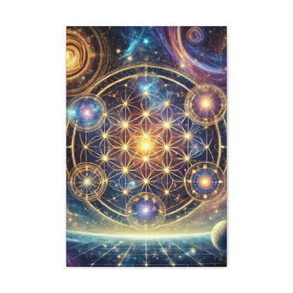 Sacred Geometry Art Canvas Ed. 74