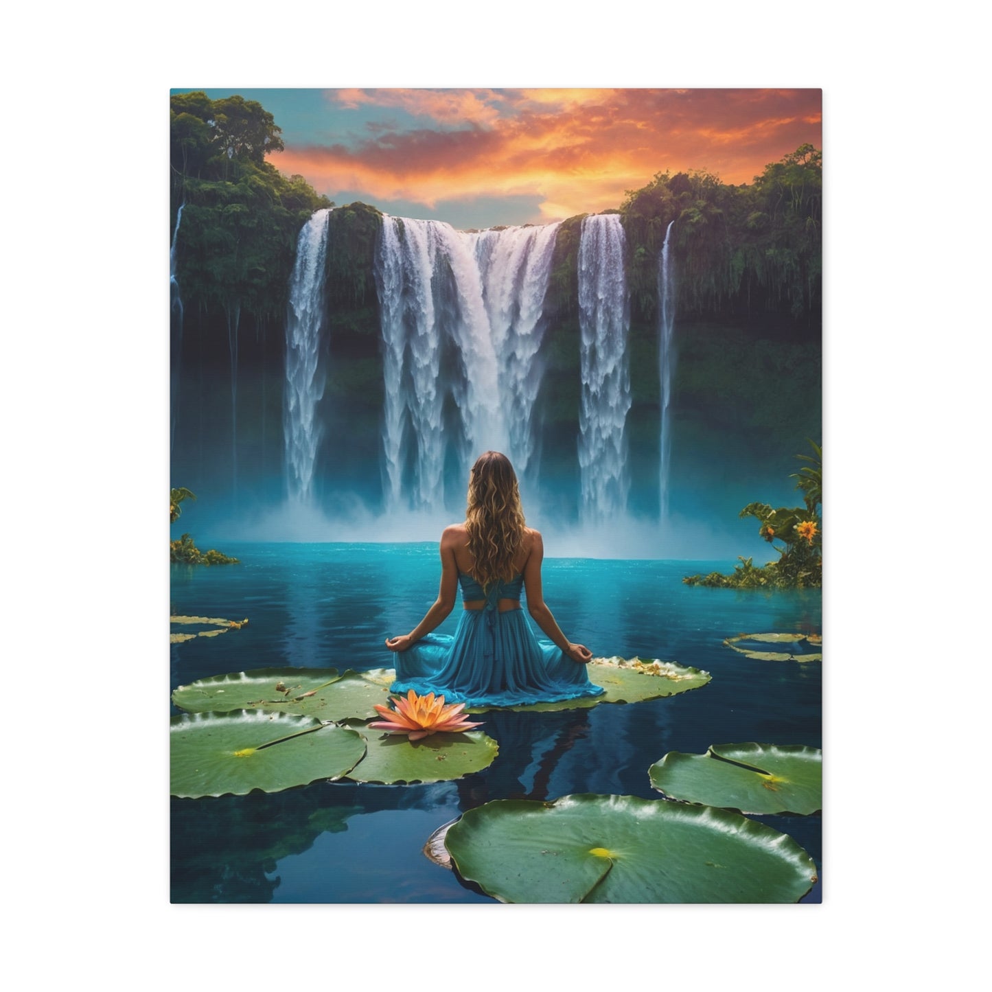 Blissful Lotus Art Canvas Ed. 4