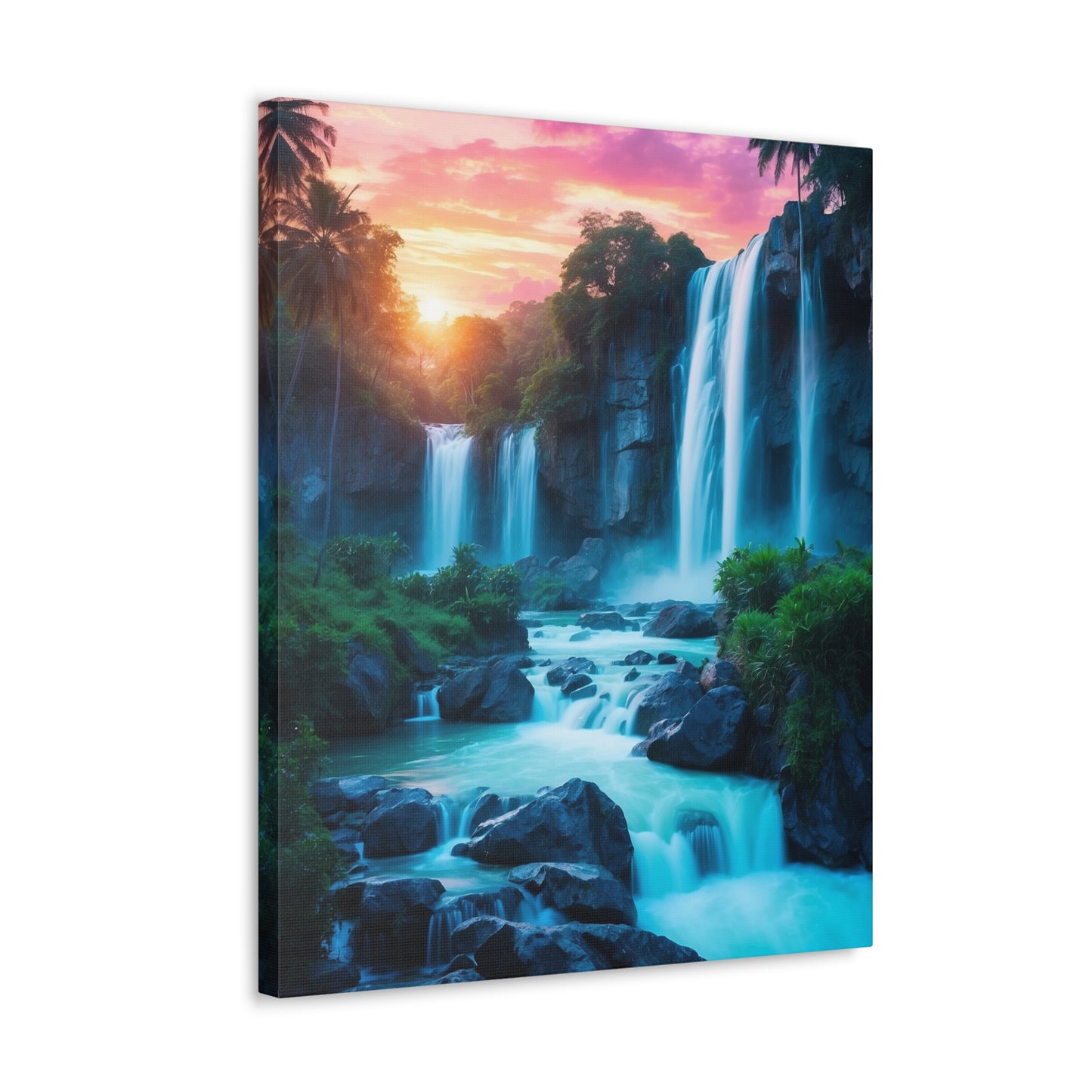 Majestic Waterfalls Art Canvas Ed. 31