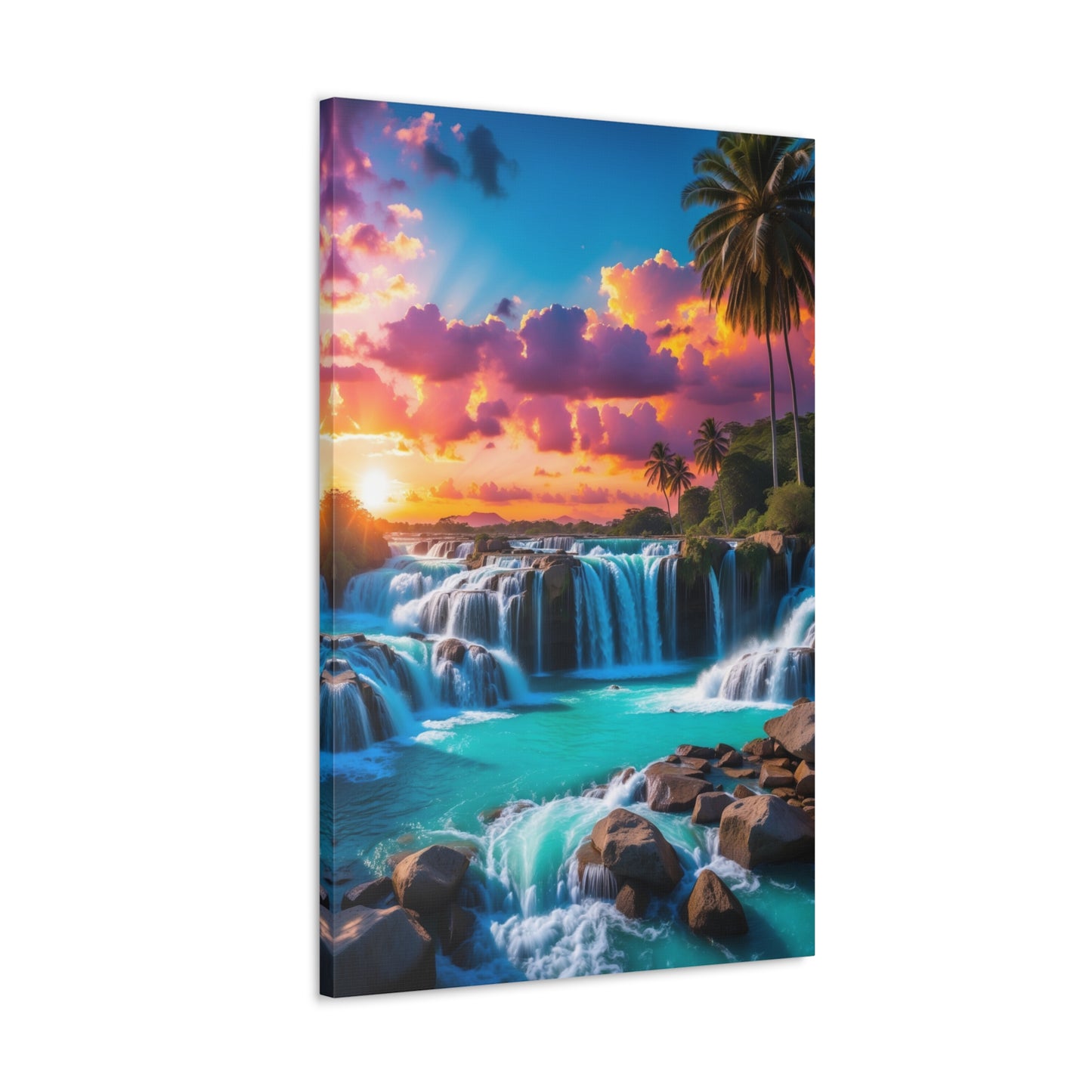 Majestic Waterfalls Art Canvas Ed. 33