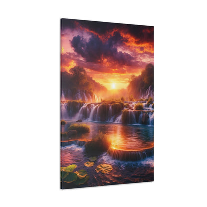 Majestic Waterfalls Art Canvas Ed. 18