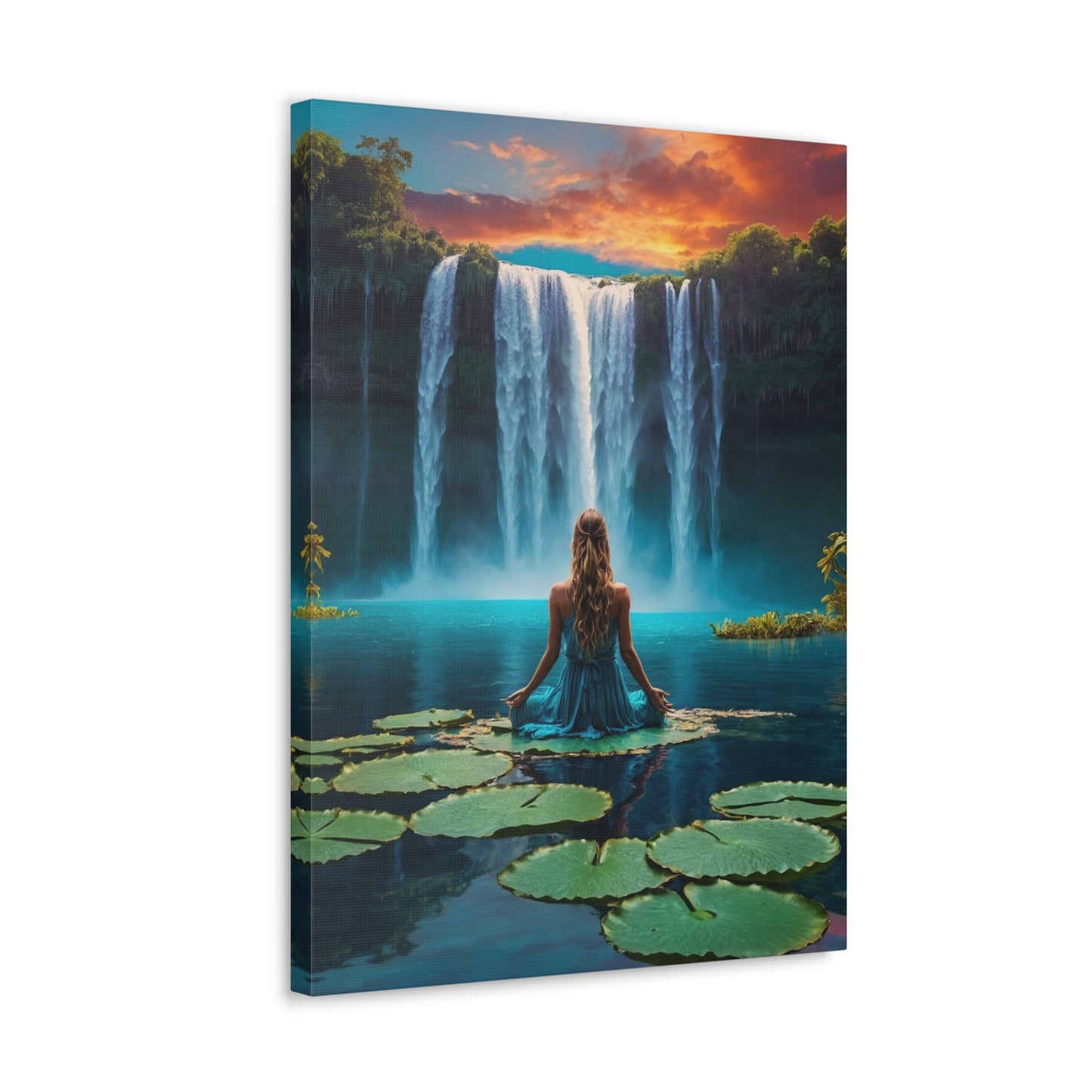 Blissful Lotus Art Canvas Ed. 2