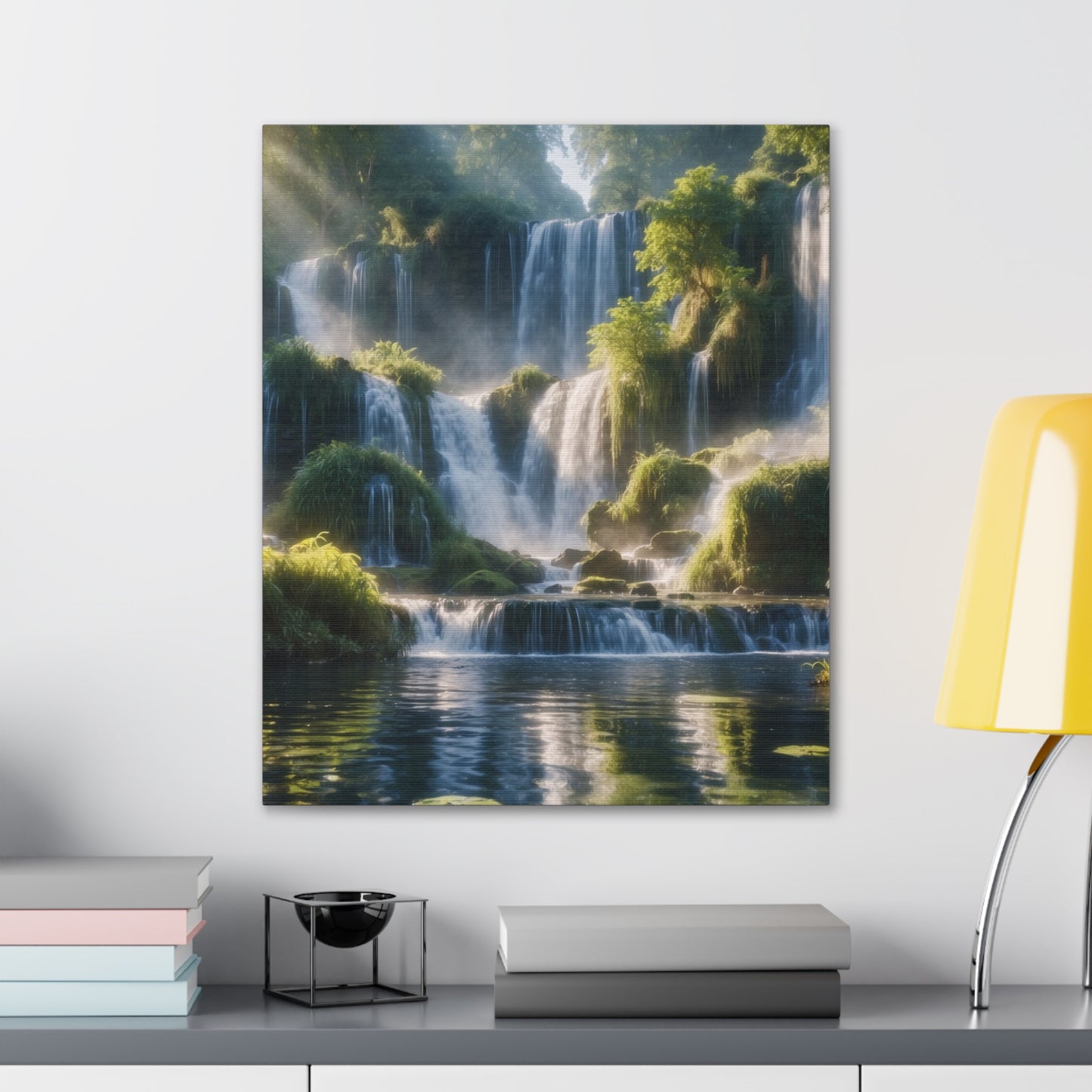 Majestic Waterfalls Art Canvas Ed. 12