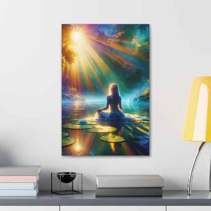 Blissful Lotus Art Canvas Ed. 6