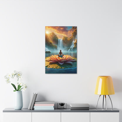 Blissful Lotus Art Canvas Ed. 10