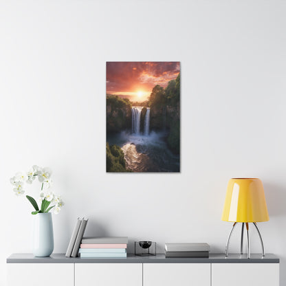 Majestic Waterfalls Art Canvas Ed. 28