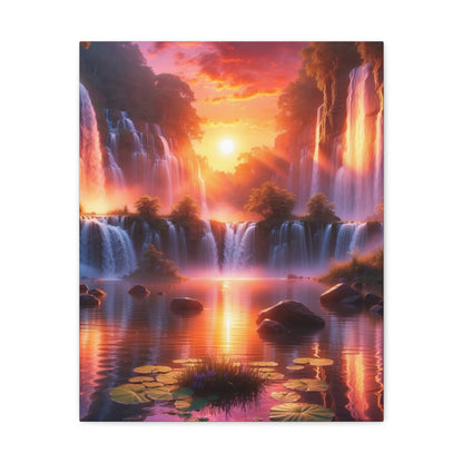 Majestic Waterfalls Art Canvas Ed. 22