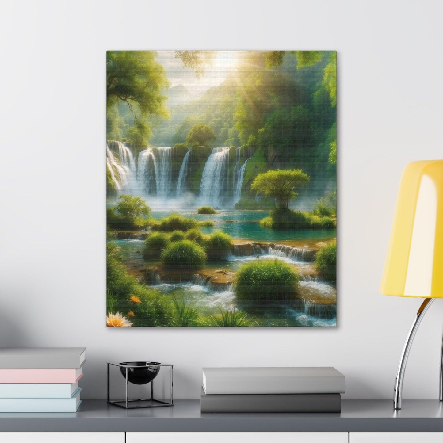 Majestic Waterfalls Art Canvas Ed. 2