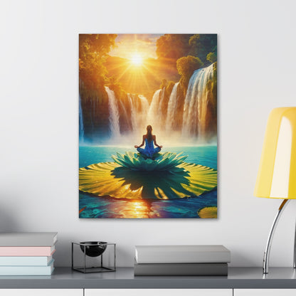 Blissful Lotus Art Canvas Ed. 13