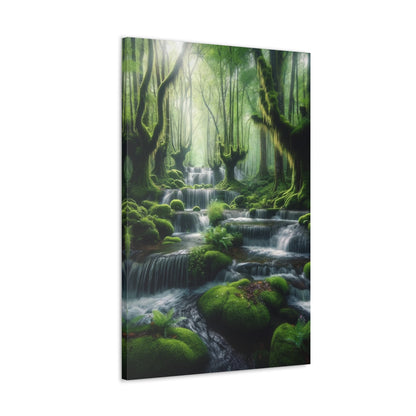 Majestic Waterfalls Art Canvas Ed. 1