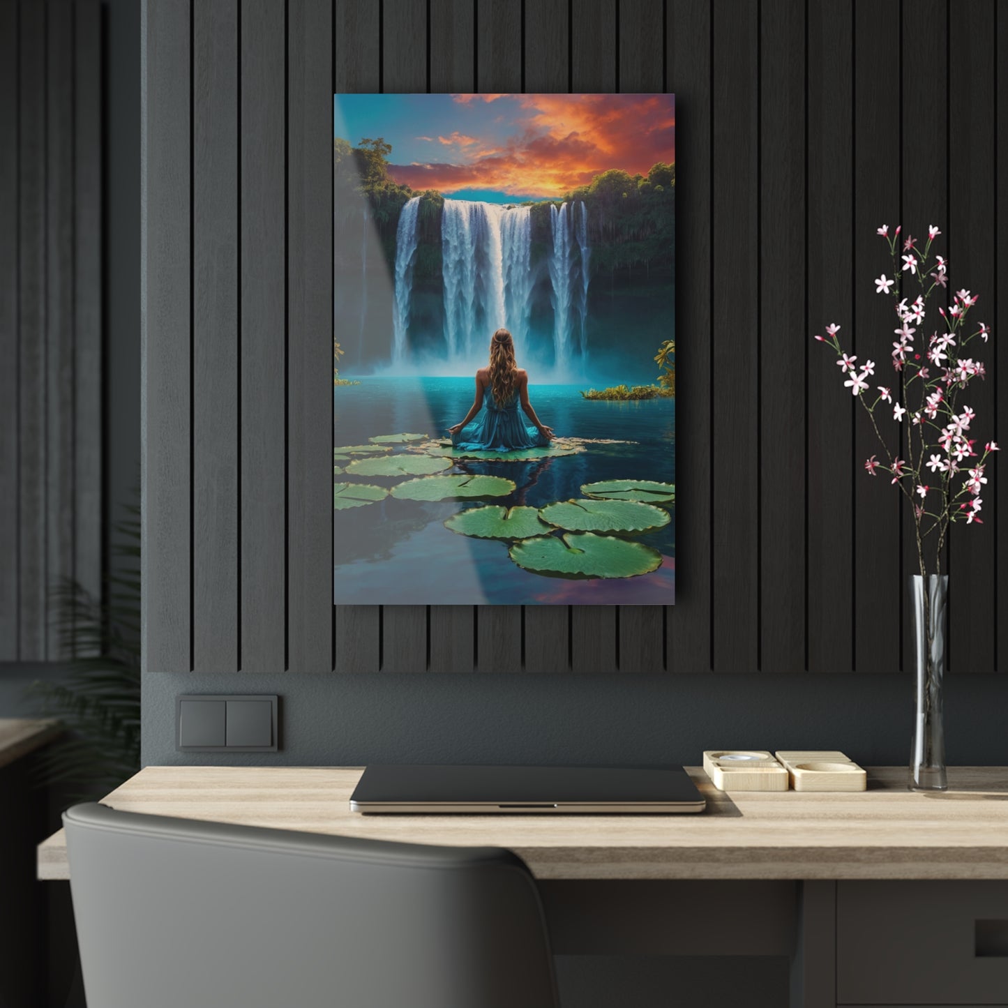 Blissful Lotus Acrylic Print Ed. 2