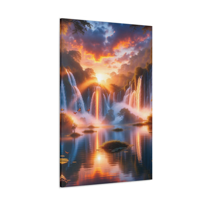 Majestic Waterfalls Art Canvas Ed. 20