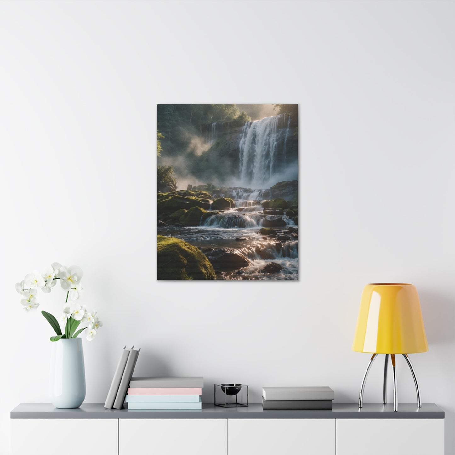 Majestic Waterfalls Art Canvas Ed. 15