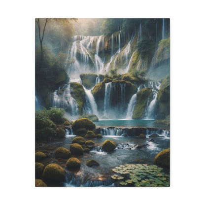 Majestic Waterfalls Art Canvas Ed. 14