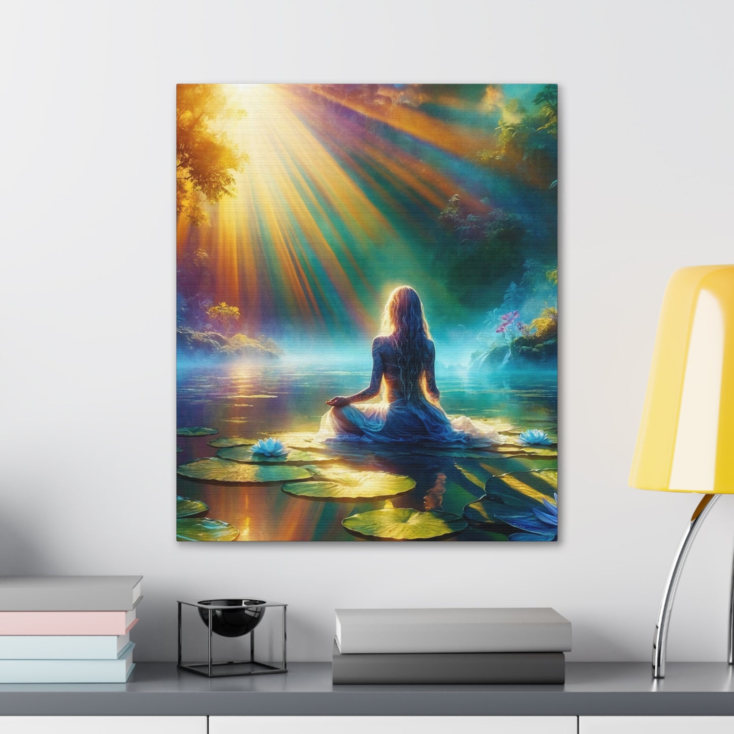 Blissful Lotus Art Canvas Ed. 6